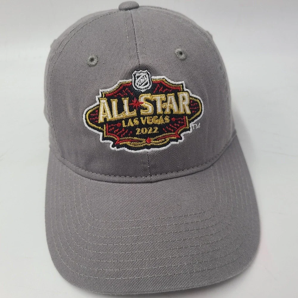 Youth NHL All Star Game Hat Strapback Gray Adjustable Las Vegas 2022 Casual Boys